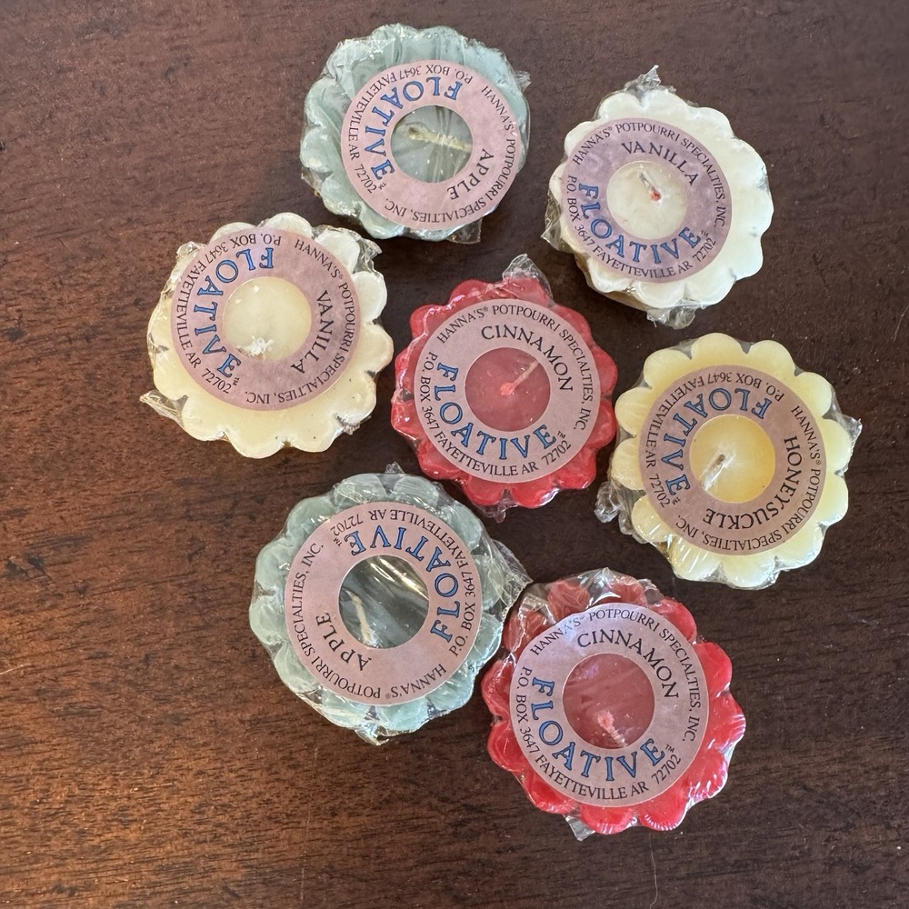 7 - NOS, Hanna's Potpourri Specialties Inc. Arkansas - Floatives - 4 Scents